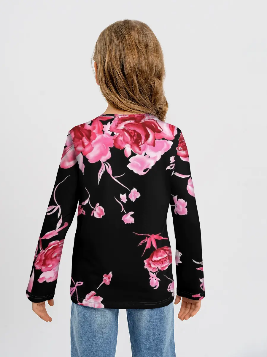 Детский лонгслив / Цветы