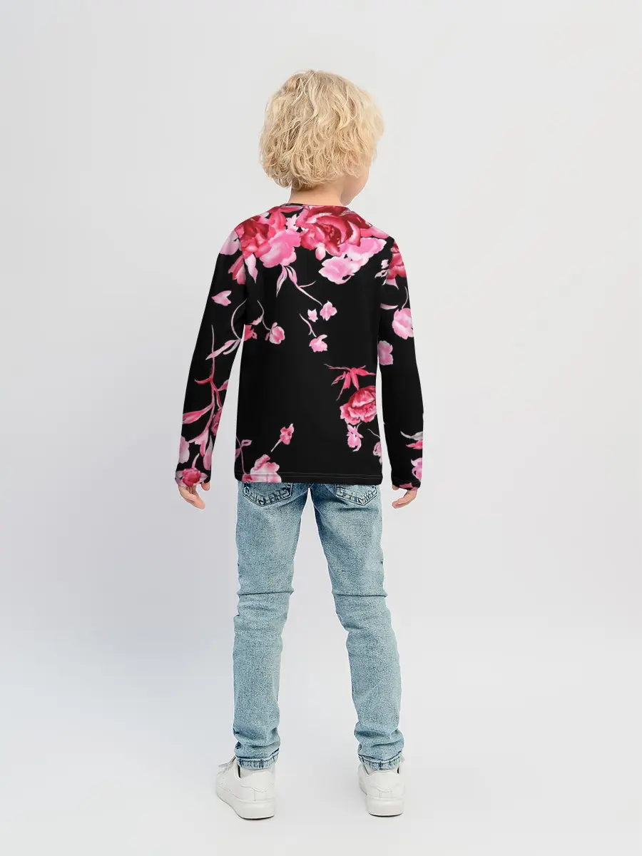 Детский лонгслив / Цветы