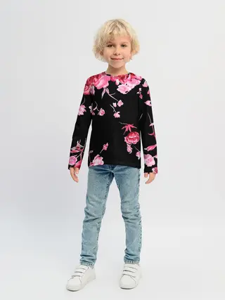 Детский лонгслив / Цветы