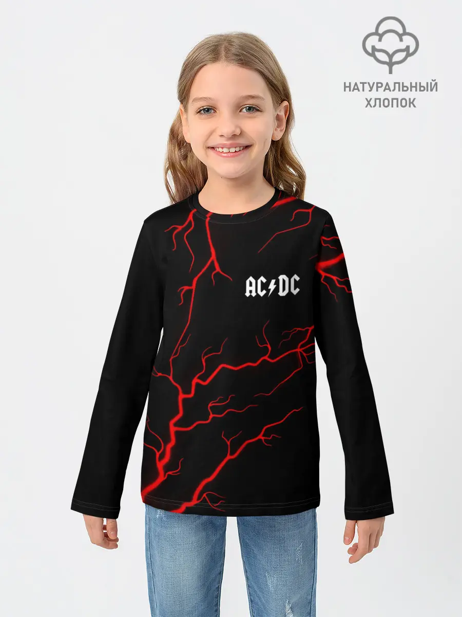 Детский лонгслив / AC DС