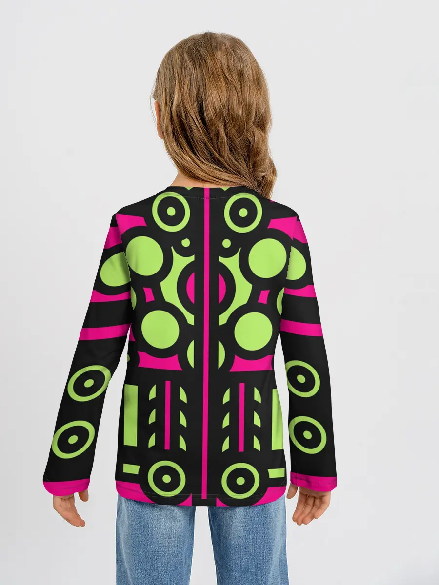 Детский лонгслив / Киберпанк механизмы