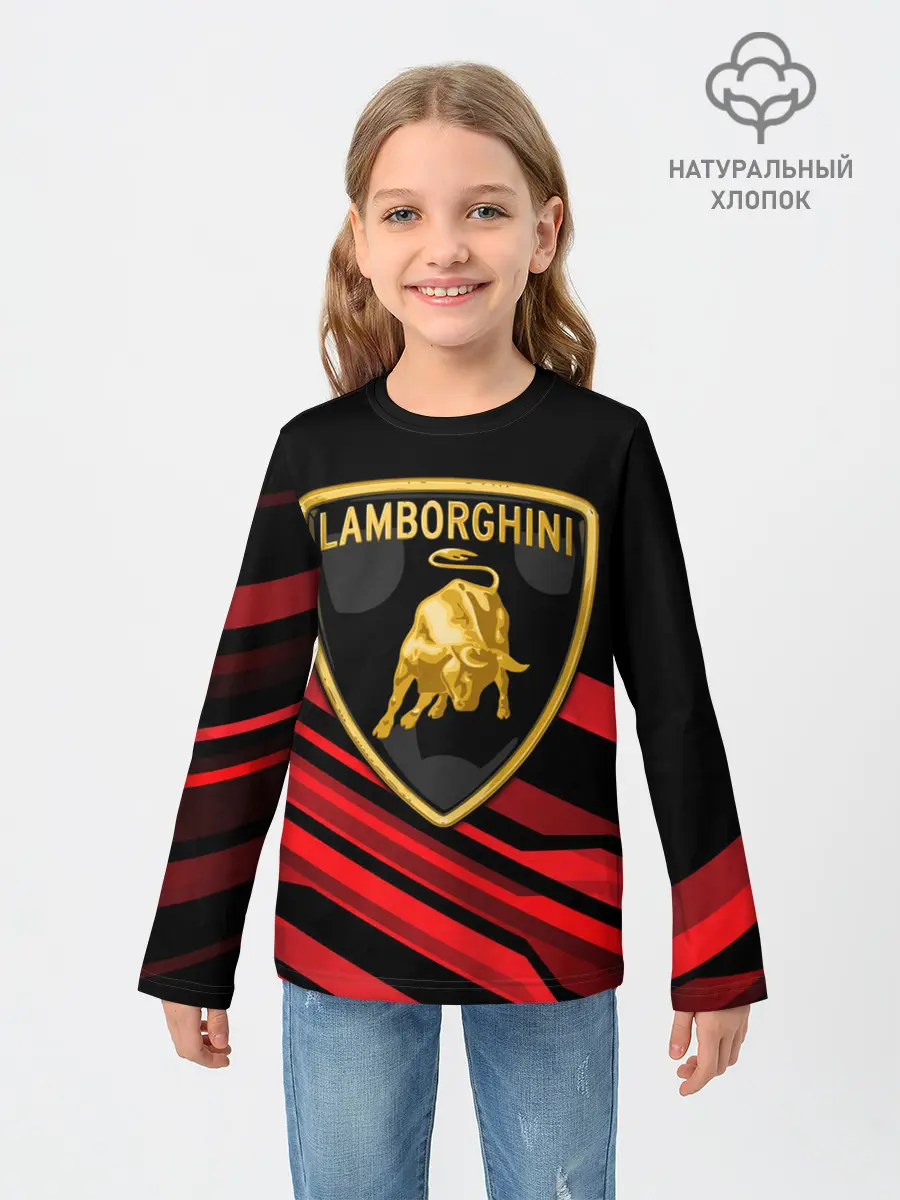 Детский лонгслив / Lamborghini