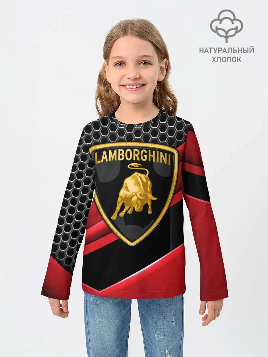 Детский лонгслив / Lamborghini