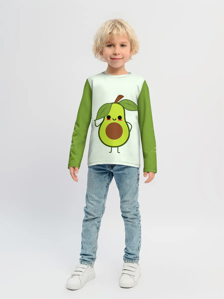 Детский лонгслив / Авокадо