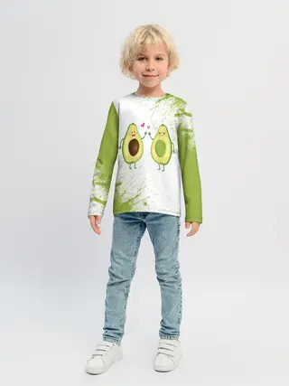 Детский лонгслив / Авокадо