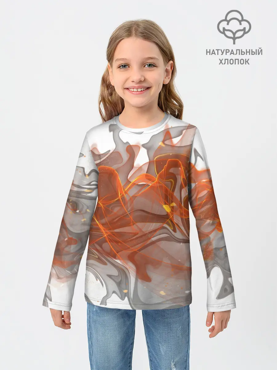 Детский лонгслив / ОГОНЬ