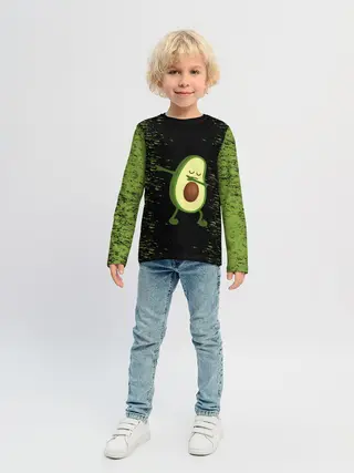 Детский лонгслив / Авокадо