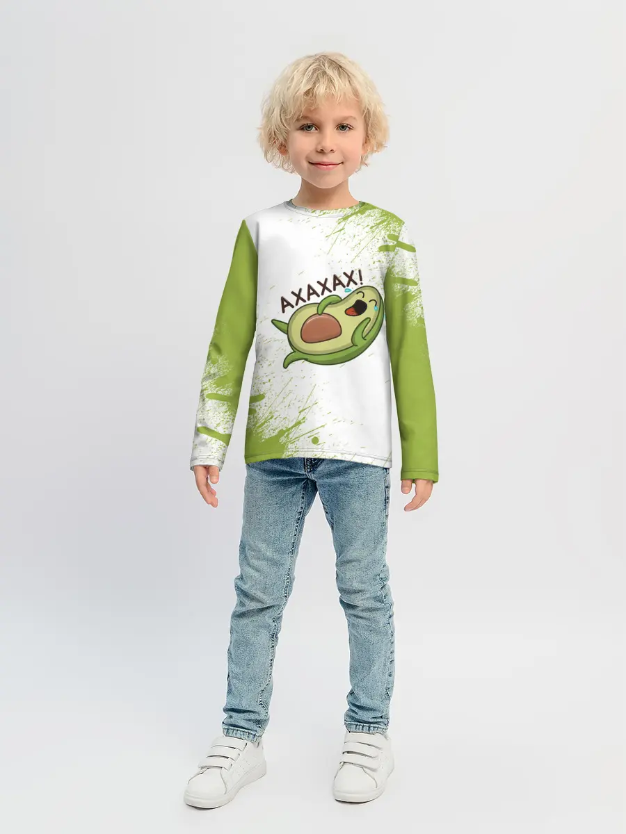 Детский лонгслив / Авокадо