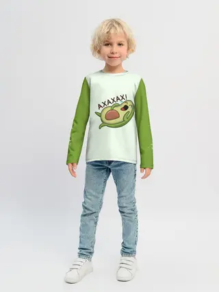 Детский лонгслив / Авокадо
