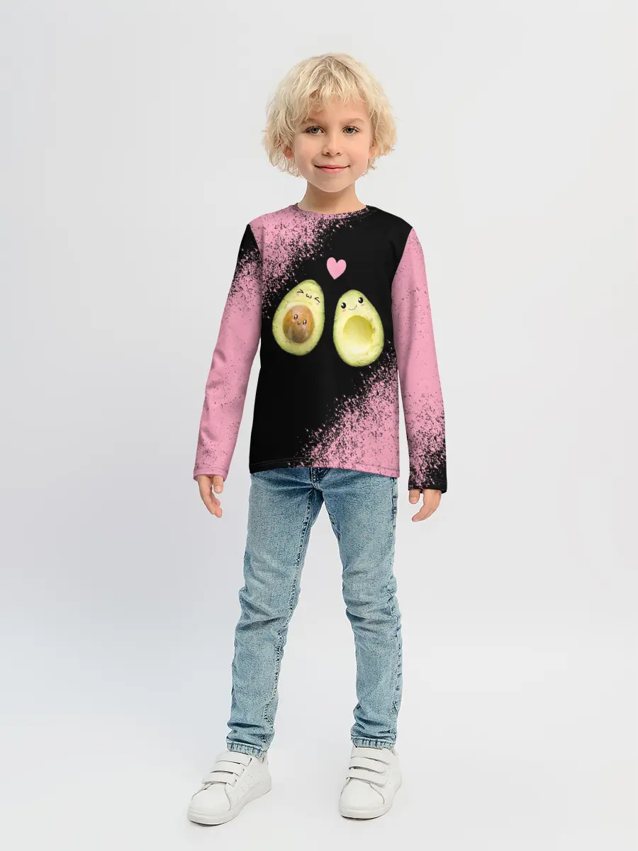 Детский лонгслив / Авокадо