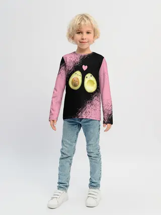 Детский лонгслив / Авокадо