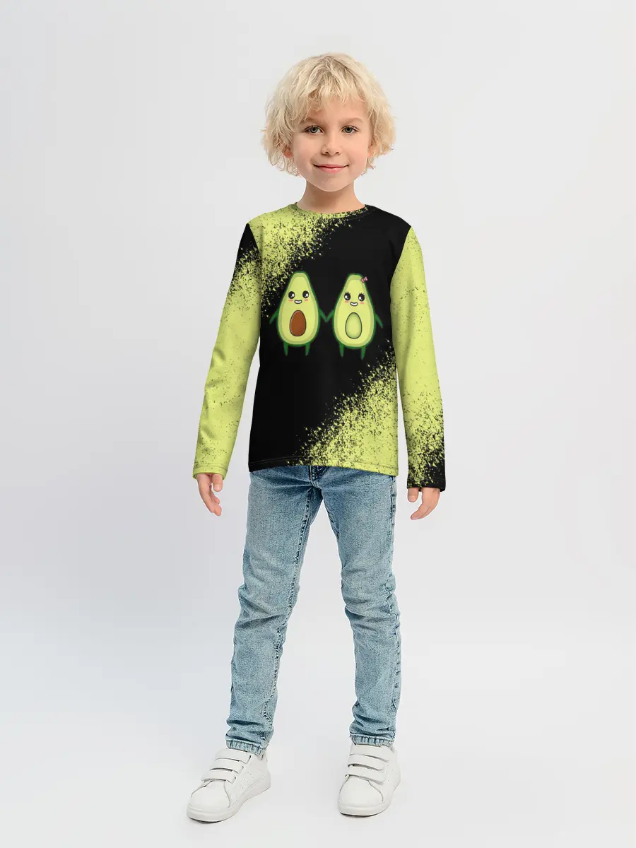 Детский лонгслив / Авокадо