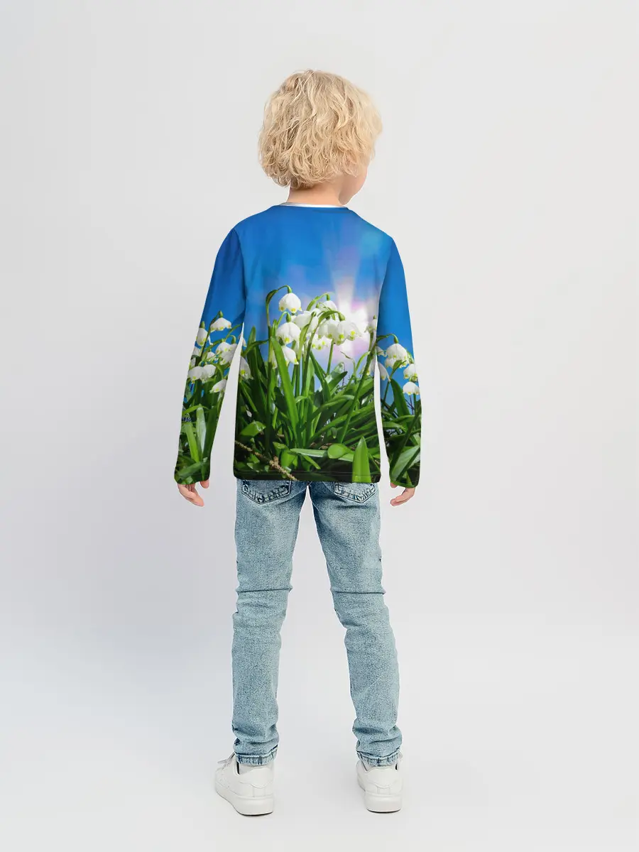 Детский лонгслив / Подснежники