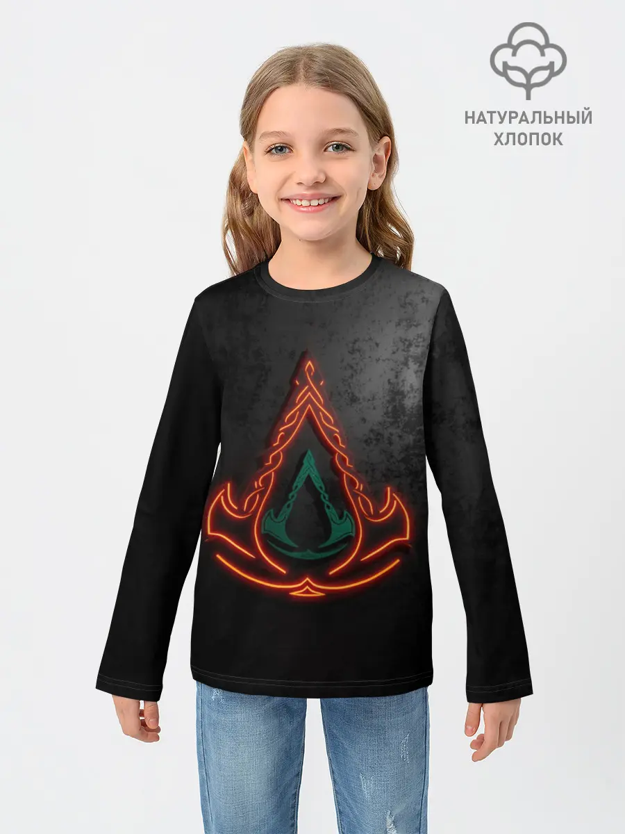 Детский лонгслив / Assassins Creed Valhalla