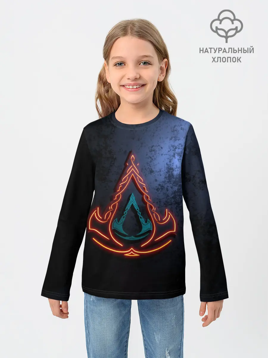 Детский лонгслив / Assassins Creed Valhalla