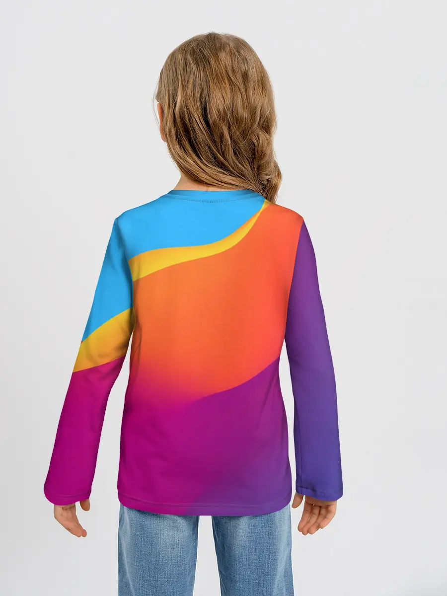 Детский лонгслив / ТЕКСТУРА ГРАДИЕНТА