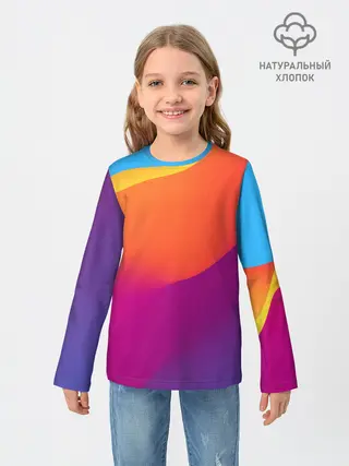 Детский лонгслив / ТЕКСТУРА ГРАДИЕНТА