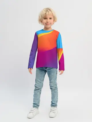 Детский лонгслив / ТЕКСТУРА ГРАДИЕНТА