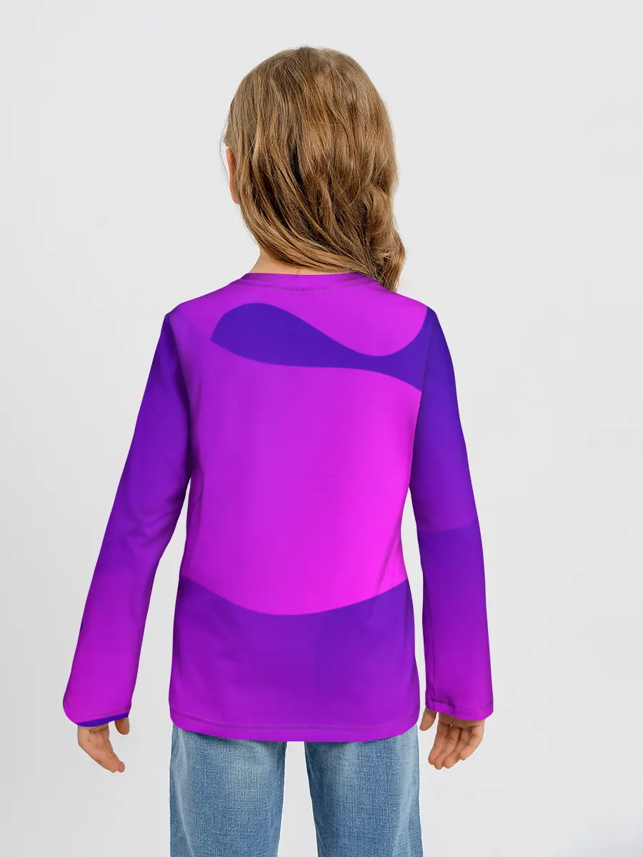 Детский лонгслив / НЕОНОВАЯ ГЕОМЕТРИЯ