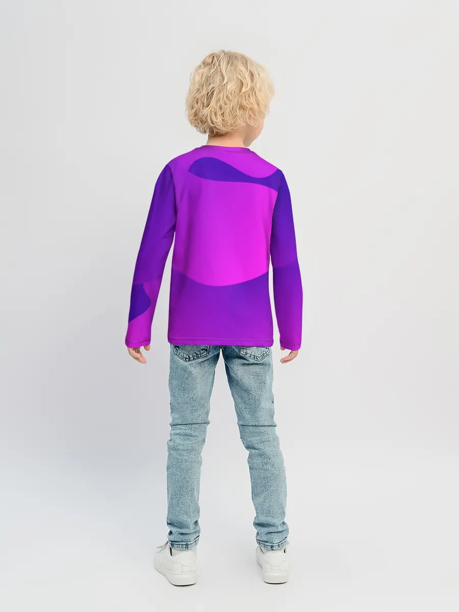 Детский лонгслив / НЕОНОВАЯ ГЕОМЕТРИЯ