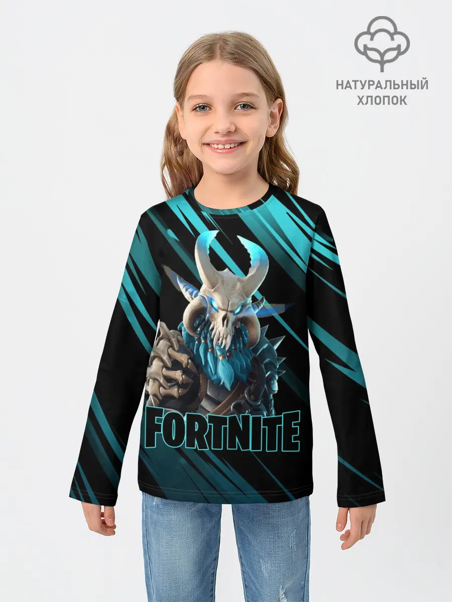 Детский лонгслив / Fortnite | Фортнайт