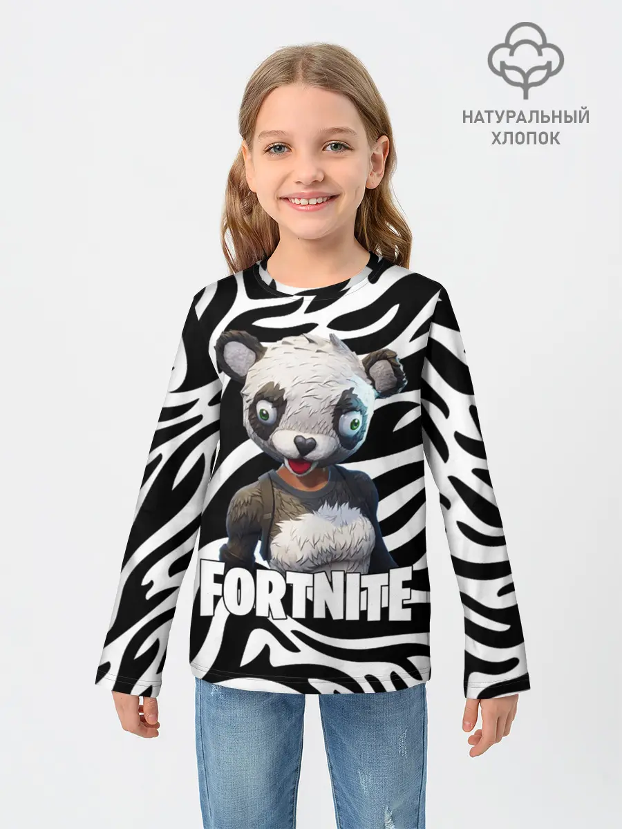 Детский лонгслив / Fortnite | Panda