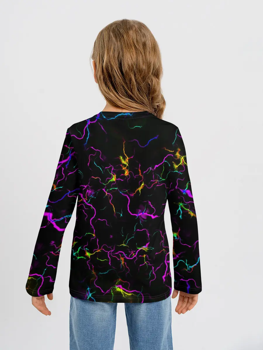 Детский лонгслив / Fortnite | Молнии