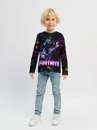 Детский лонгслив / Fortnite | Молнии