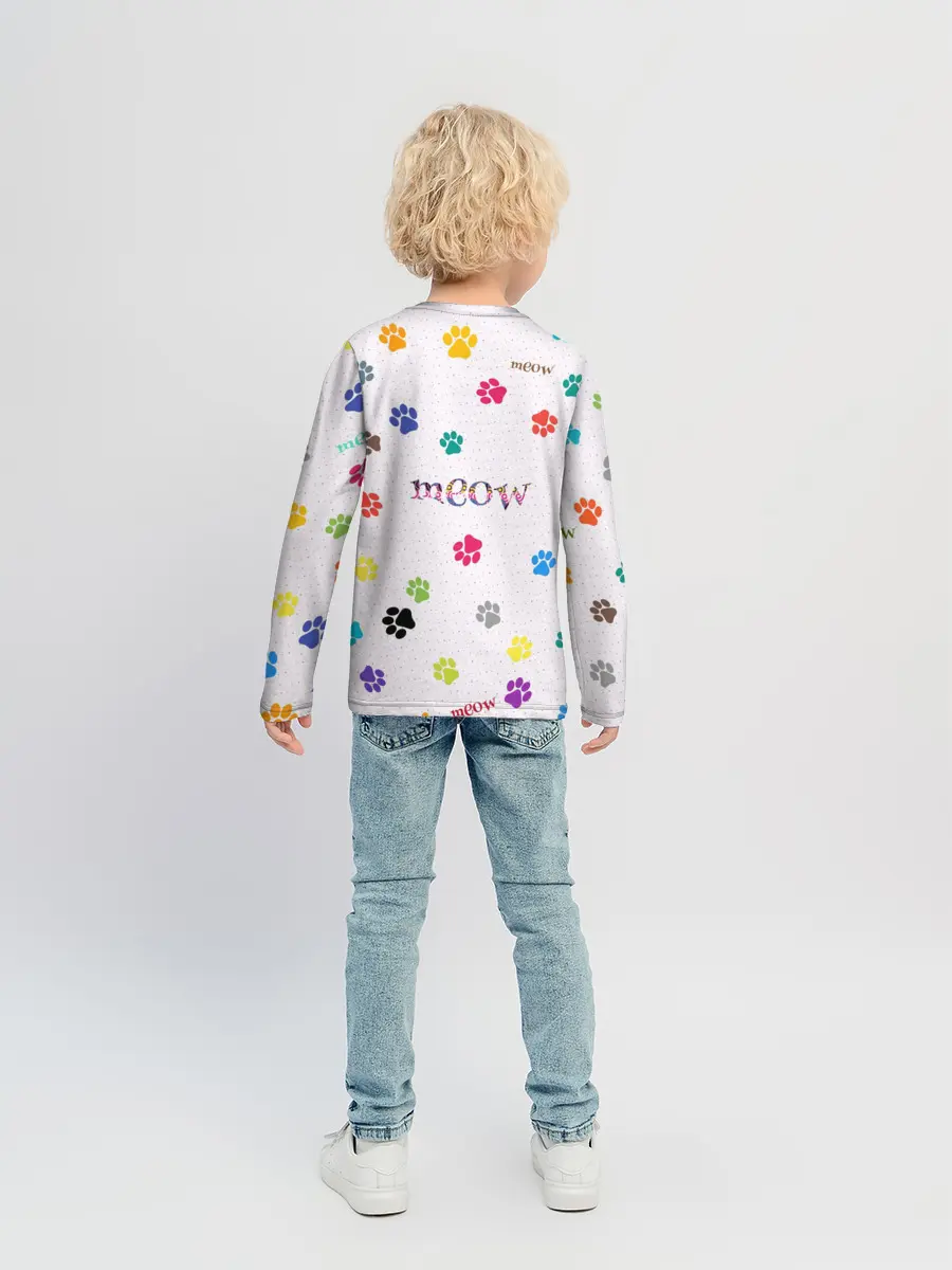 Детский лонгслив / Meow