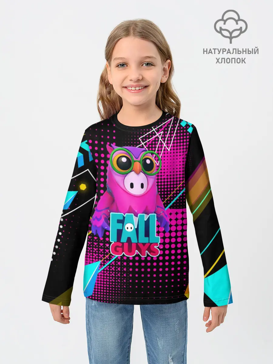 Детский лонгслив / Fall Guys | Saw