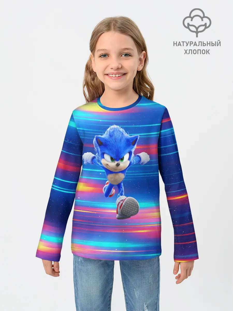 Детский лонгслив / Sonic | Speed