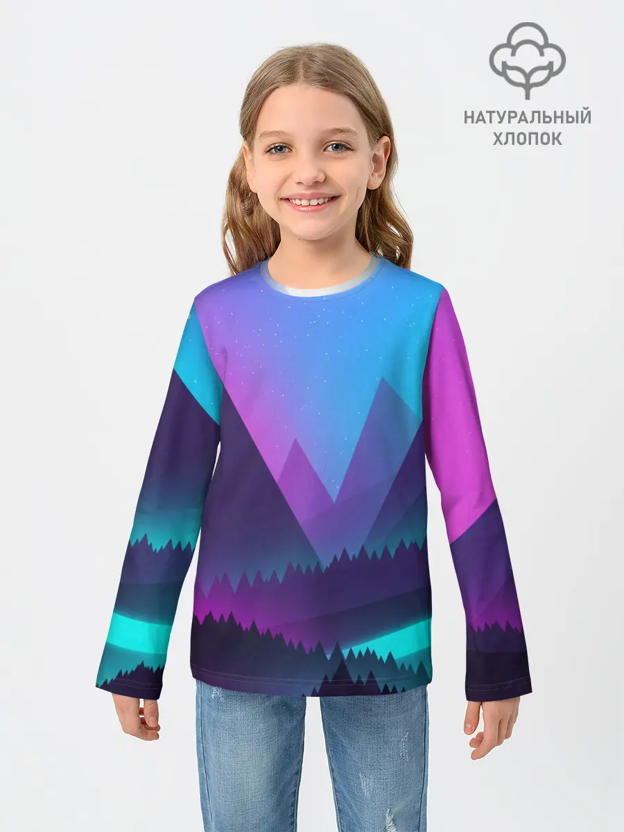 Детский лонгслив / NEON FOREST