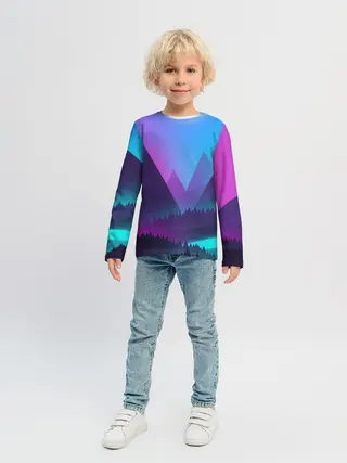 Детский лонгслив / NEON FOREST