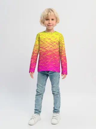 Детский лонгслив / Яркий закат