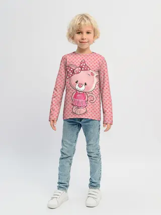 Детский лонгслив / Котенок