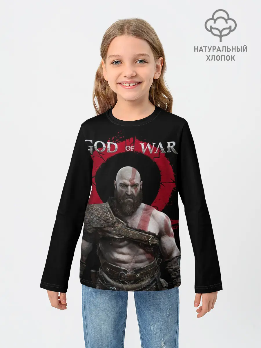 Детский лонгслив / God of War
