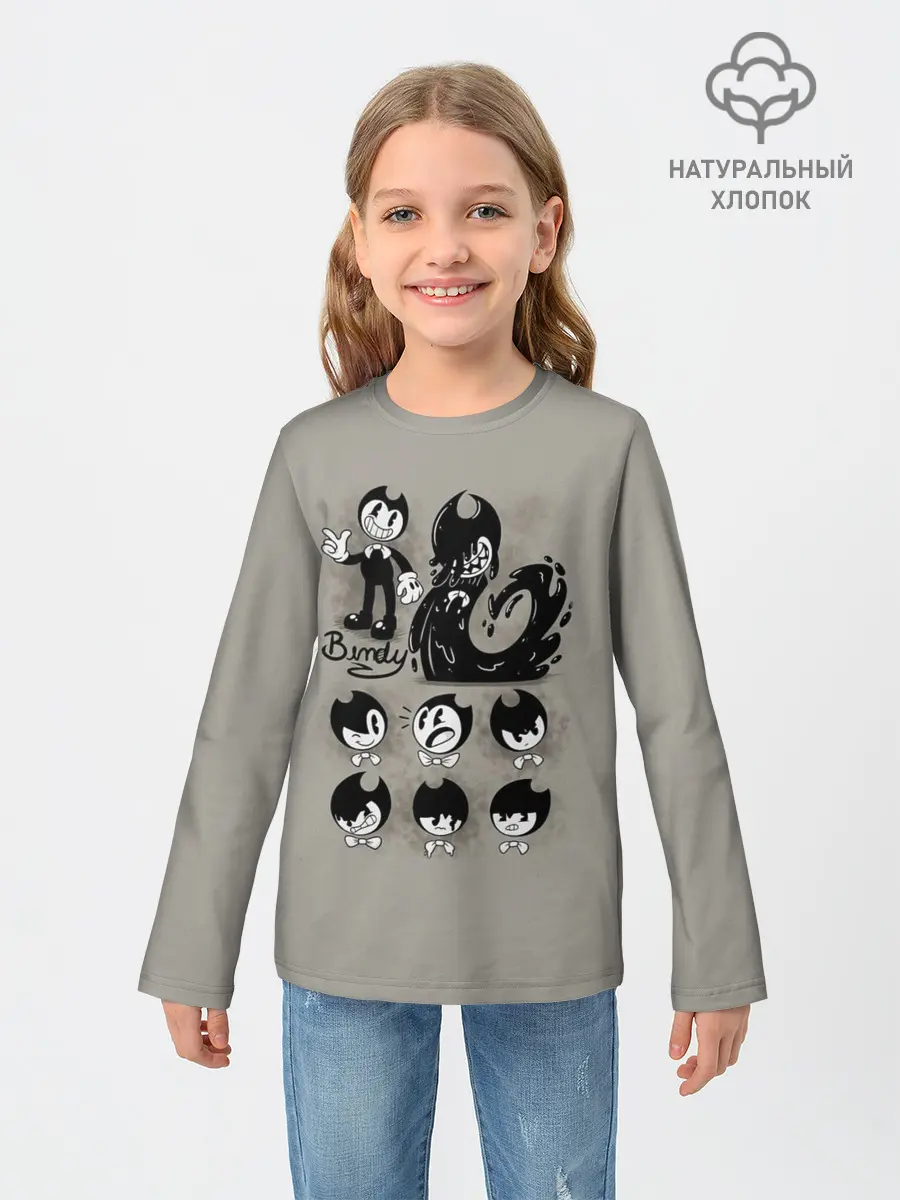 Детский лонгслив / Bendy And The Ink Machine