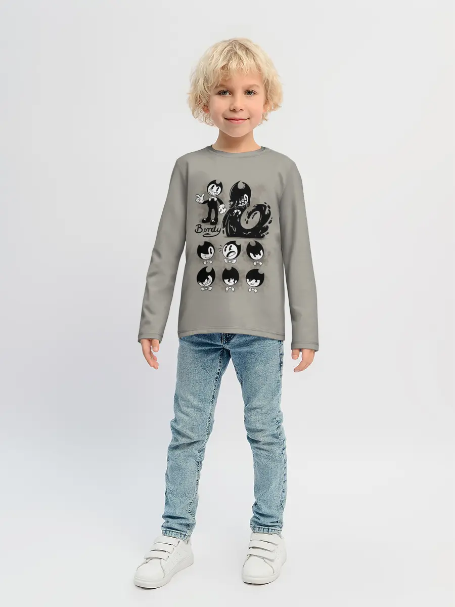 Детский лонгслив / Bendy And The Ink Machine