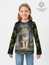 Детский лонгслив / ТИГР В ЛЕСУ