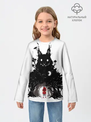 Детский лонгслив / Красная шапочка