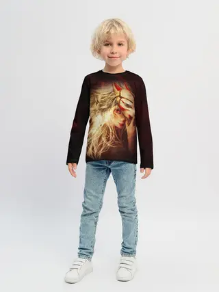 Детский лонгслив / Кицуне