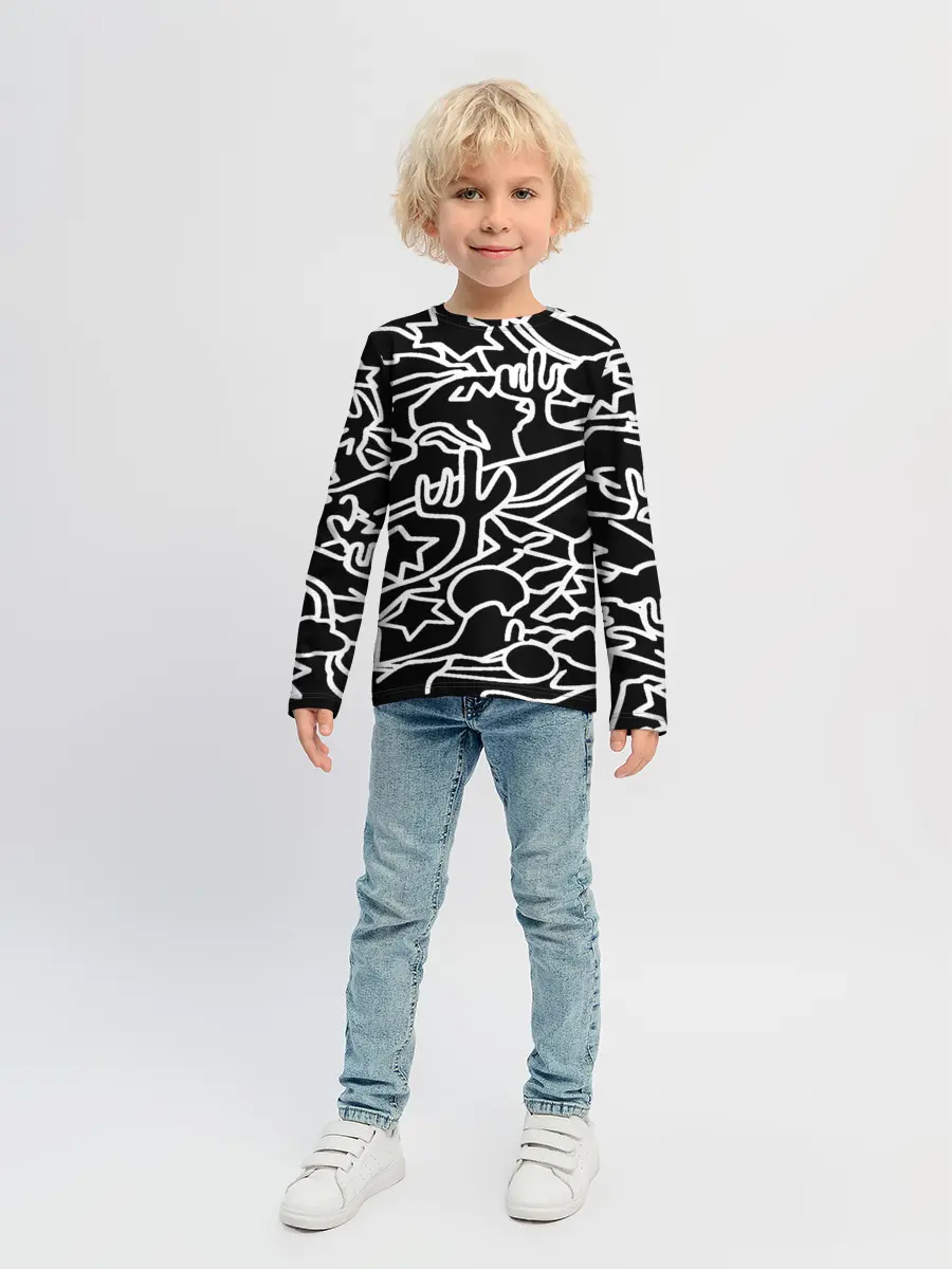 Детский лонгслив / Mexican road
