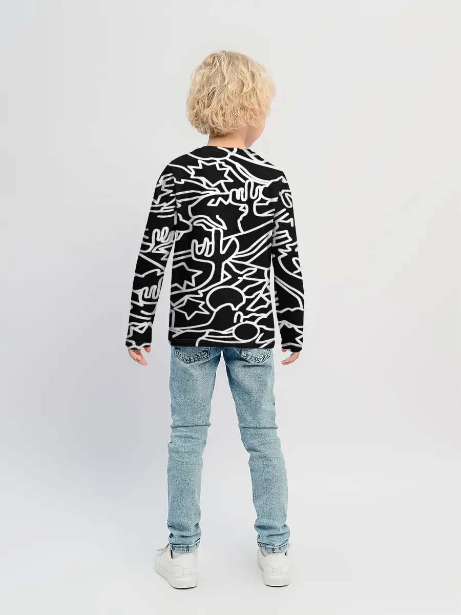 Детский лонгслив / Mexican road