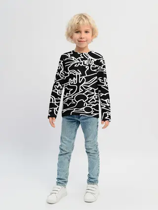 Детский лонгслив / Mexican road