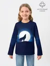 Детский лонгслив / Воющий на луну