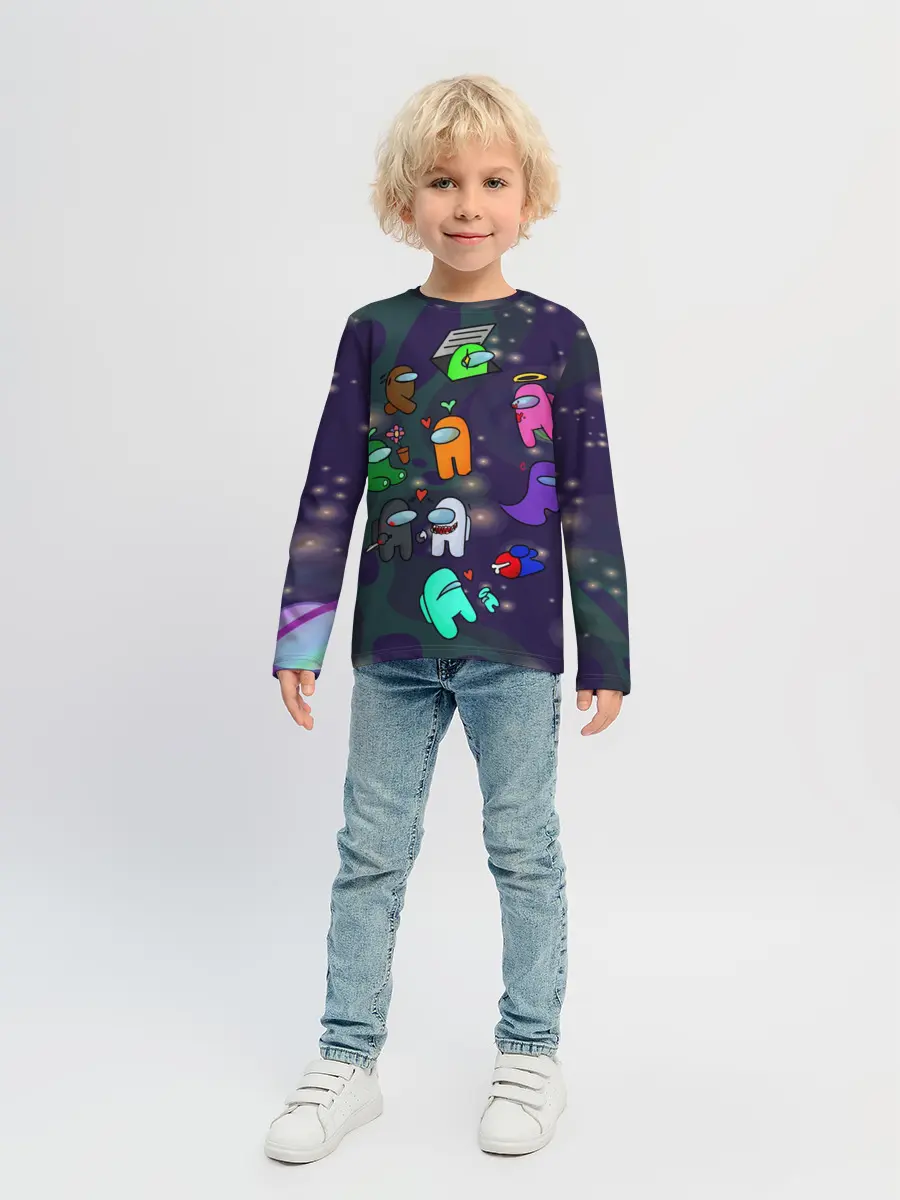 Детский лонгслив / Among Us