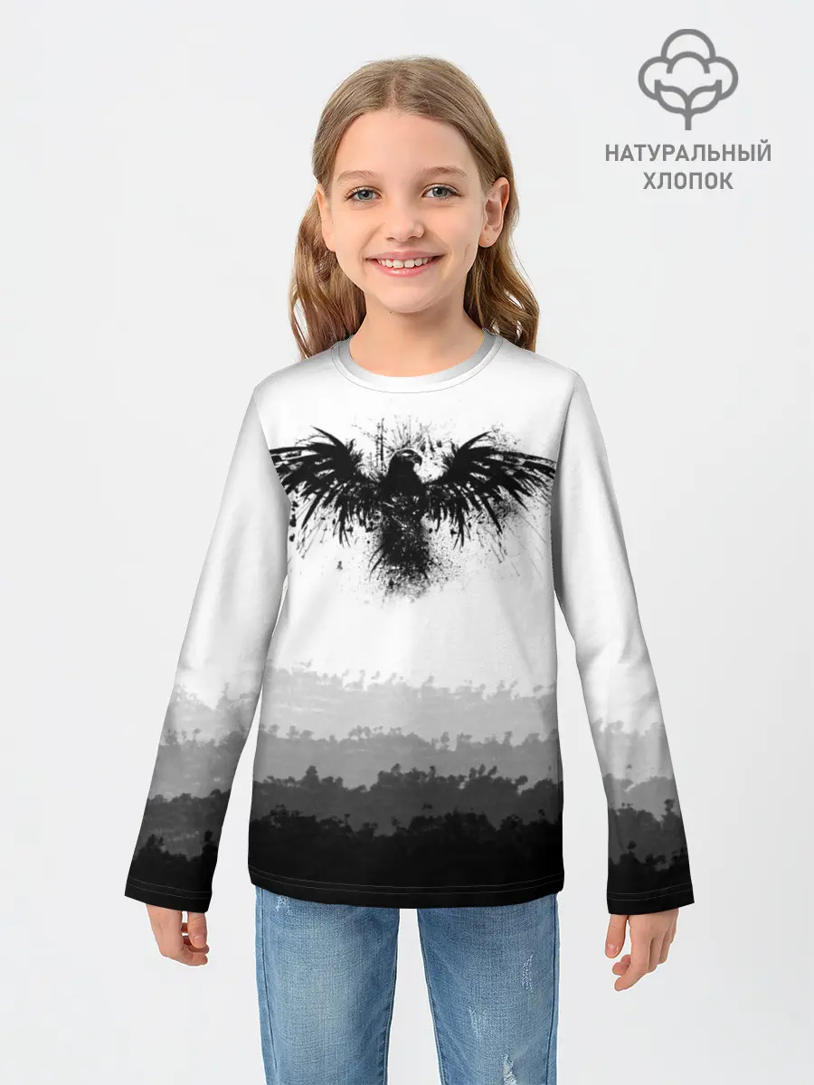 Детский лонгслив / ЧЁРНЫЙ ВОРОН