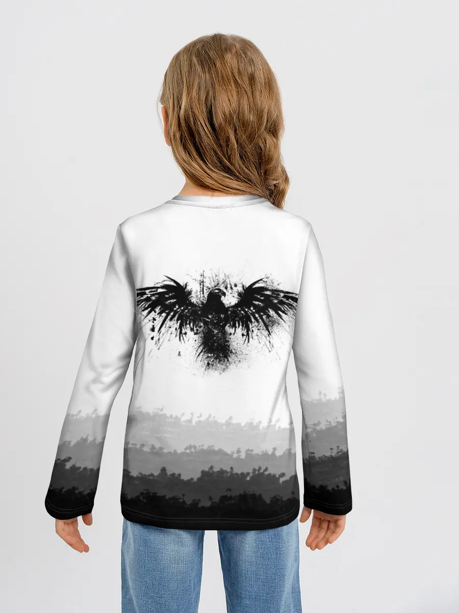 Детский лонгслив / ЧЁРНЫЙ ВОРОН