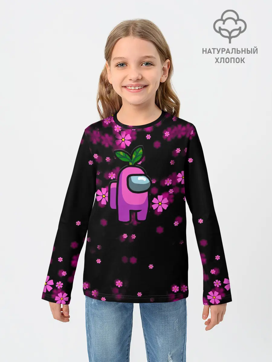 Детский лонгслив / Among Us