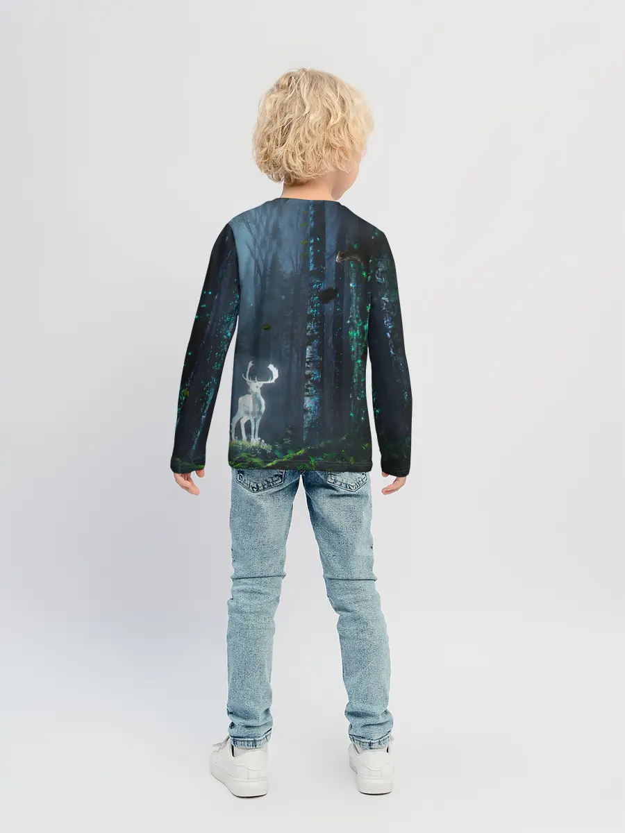 Детский лонгслив / Олень